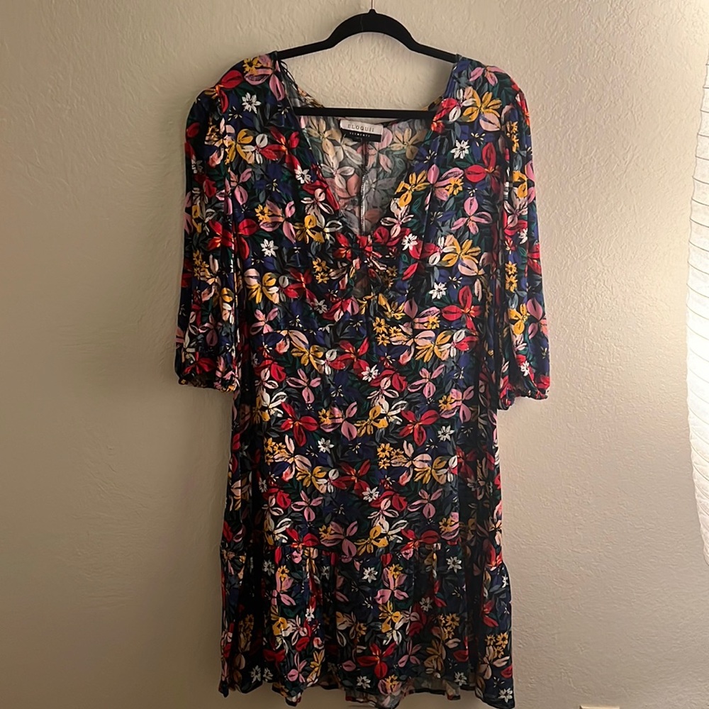 Floral fun 🤩 tropical inspired dress by Eloquii Elements size 1X